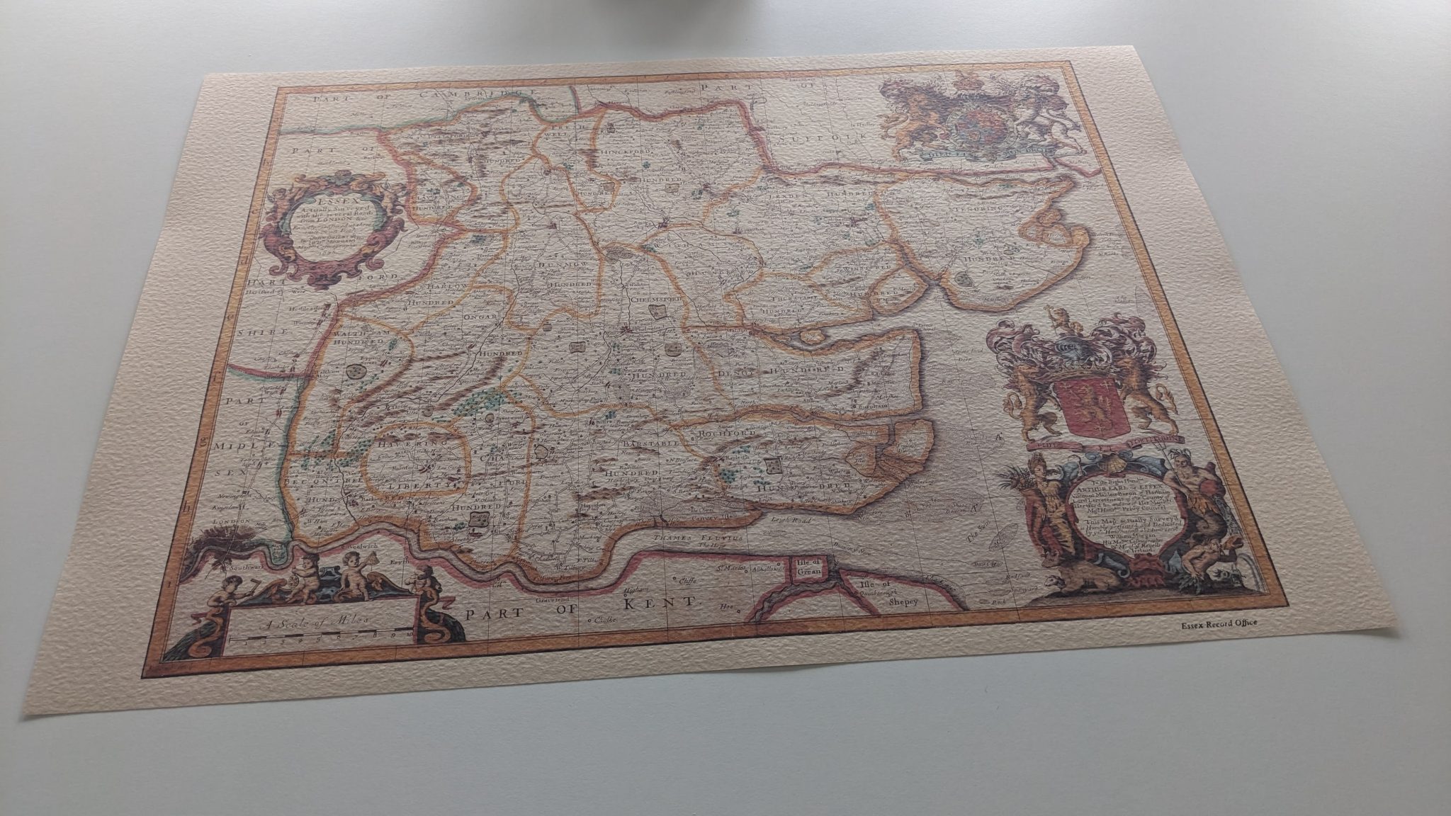 John Ogilby & William Morgan's map of Essex - 1678 - Image 2